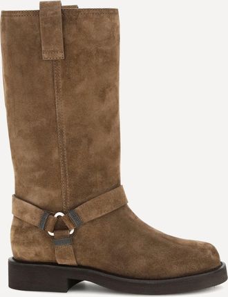 Brunello Cucinelli Stivali in suede Woman 38