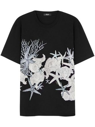 Versace Barocco Sea cotton T-shirt - Black