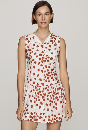 S/W/F Linen A-Line Mini Dress