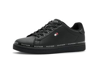Tommy Hilfiger Levinz Mens Shoes Black : 10.5 M, Leather/Synthetic/Textile