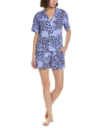 Hue Hue 2Pc Top & Boxer Pajama Set