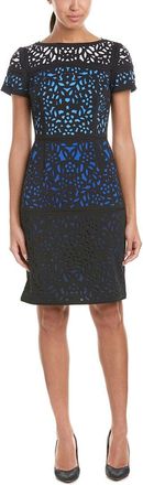 Shani Bar Shani Laser Cut Sheath Dress