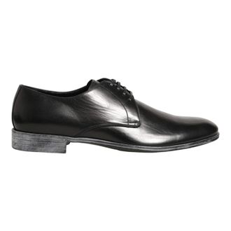 Dolce & Gabbana Business Shoes, male, Black, Size: 9 US Derby Dress Shoes