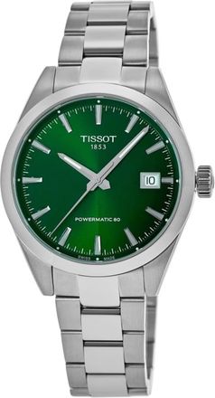 Tissot Gentleman Powermatic 80 Automatic Green Dial Stainless Steel Mens Watch T165.807.11.091.00