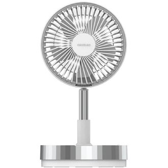 Cecotec Ventilador Port&aacute;til Plegable Energysilence 800 Foldair Portable. Bater&iacute;a 7200mah, Dise&ntilde;o Extensible Y Ajustable, 5 Aspas Aerodin&aacute;micas, 8 Pulgadas, 3 