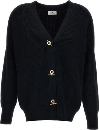 Elisabetta Franchi Cardigans - Dames - Vesten - Zwart - S - Truien & Vesten
