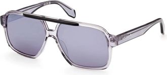 adidas Grijze Gespiegelde Zonnebril - unisex - Zonnebrillen - Grijs - 59 MM - Accessoires