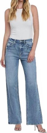 Flying Monkey 90s Super High Rise Wide Jeans In Leaping Water