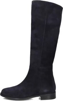 Notre-V Blauwe Hoge Laarzen met Blokhak - Dames - Hoge Laarzen - Blauw - 38 EU - Wol - Schoenen