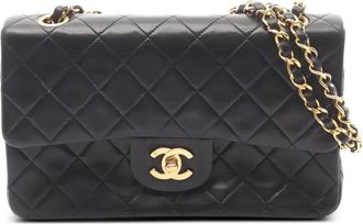 Chanel Borsa a spalla matelass&eacute; con catena 1989-1991 - Nero