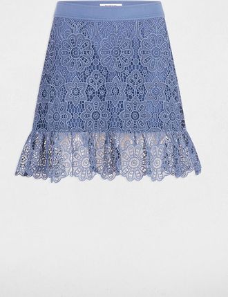 Morgan Korte rok met ruches van kant