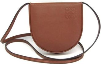 Loewe Pre-owned Cross Body Bags, female, Brown, Size: ONE SIZE Pre-owned Leather Shoulder Bag