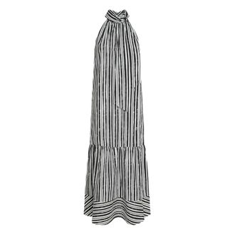 Karl Lagerfeld Maxi Dresses, female, Multicolor, Size: 2XS Striped Cotton Maxi Dress