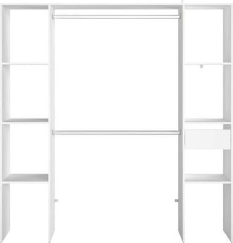 Concept Usine Vestidor funcional 6 estantes + 1 caj&oacute;n y 2 armarios