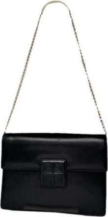Givenchy Pre-owned Leren Schoudertas - Dames - Vintage Schoudertas - Zwart - ONE Size - Leer - Vintage