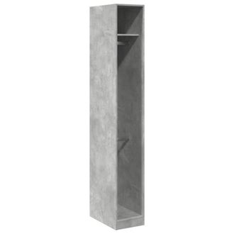 Berkfield Home Wardrobe Concrete Grey 30x50x200 cm Engineered Wood | Size: 30 x 50 x 200 cm