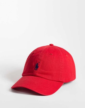 Polo Ralph Lauren Cappello con visiera rosso con logo
