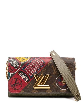 Louis Vuitton 2017 Kansai Yamamoto Monogram and Epi Kabuki Twist Wallet on Chain crossbody bag - women - Leather/Fabric - One Size - Brown