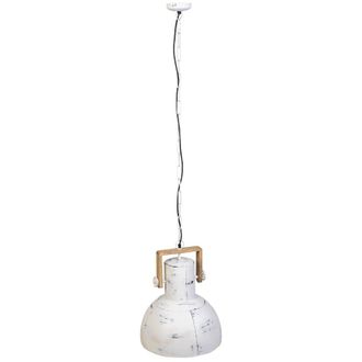 Wanderlust Deco Wanderlust Deco - Lampara De Techo De Madera Y Metal Blanca 41x41x52