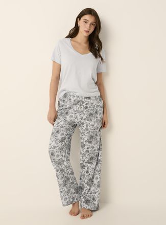 Miiyu Womens Soothing tone pattern pyjama pant