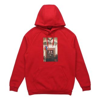 Nike Jordan Air Jordan Jumpman Chimney Printing Fleece Pullover Red CT4886-687