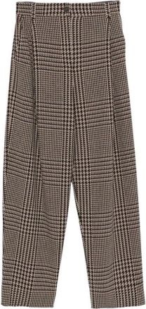 Emporio Armani Rechte broeken - Dames - Straight fit broeken - Bruin - XS - Broeken