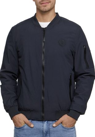 Indicode Blouson INDICODE INBerto, Herren, Gr. L, blau (schwarz navy), Web, Obermaterial: 100% Polyester, unifarben, regular fit, Jacken Blouson