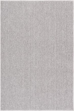 Safavieh Alfombra s&oacute;lido y tonal de poli&eacute;ster gris/blanco, 122 x 183 cm