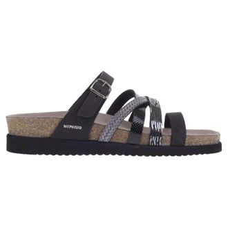 Mephisto Mephisto Huleda H131 Leather Womens Slides Sandals - Black - Size:UK 6.5