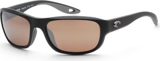Costa Costa del Mar Mens 58mm Black Sunglasses 6S9119-911903-58