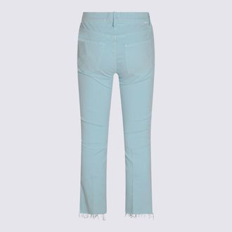 Mother Light Blue Cotton Jeans
