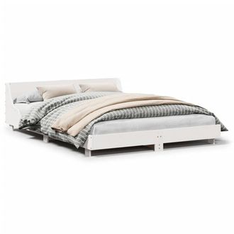 Berkfield Home Bed Frame without Mattress White 140x200 cm Solid Wood Pine