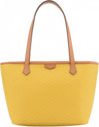 Pourchet Waves Tote Bag - Dames - Shoppers - Geel - ONE Size - Leer - Tassen