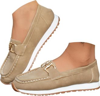 Generic Loafers Shoes for Women Extra Wide Fit Shoes for Women Ladies Loafers Moccasins Cushion Walk Shoe for Women Wide Fitting Shoe for Womens Uk Orthopedic