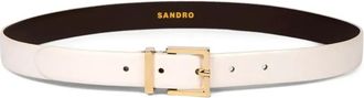 Sandro Cintura con fibbia squadrata - Bianco