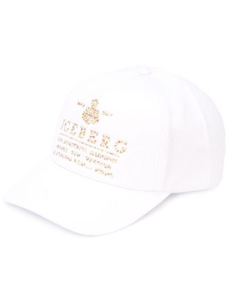Iceberg logo baseball cap - men - Cotton - One Size - White