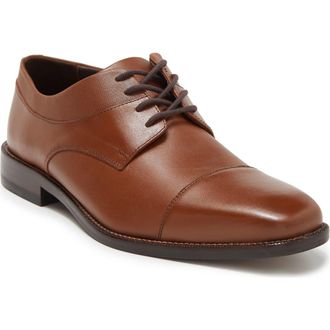 Johnston & Murphy Archer Cap Toe Derby in Cognac at Nordstrom Rack, Size 10.5