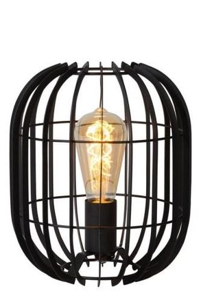 Lucide Lampada Da Tavolo Lucide Reda Nera Metallo E27 40w 26cm