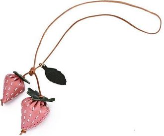 OLD TREND Strawberry Genuine Leather Artisan Charm in Blush at Nordstrom