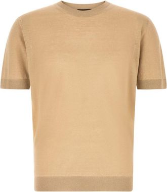 Zanone Beige Ice Lino Sweater