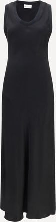Ami Abito lungo senza maniche in satin fluido Woman 34