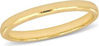Amour 2mm Comfort Fit Wedding Band In 14K Yellow Gold
