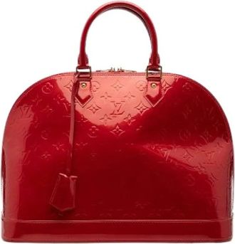 Louis Vuitton Pre-owned Handbags, female, Red, Size: ONE SIZE Pre-owned Alma GM