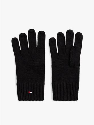 Tommy Hilfiger Flag Embroidery Gloves With Cashmere