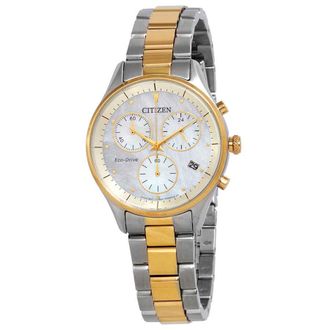 Citizen Chandler Chronograph Mother of Pearl Ladies Watch FB1444-56D