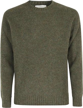 FILIPPO DE LAURENTIIS Hamerschouder Kraag Ketting - Heren - Ronde hals truien - Groen - L - Truien & Vesten