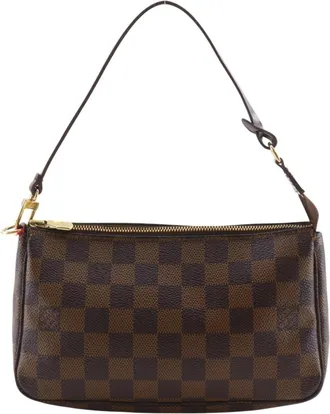 Louis Vuitton Brown Damier Canvas Pochette Pouch (Pre-Owned)
