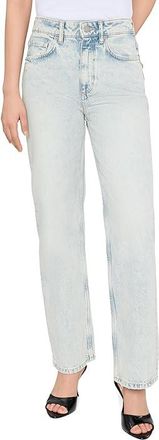 AllSaints Brooklyn Jeans Womens Clothing Snow Indigo Blue : 29, Cotton/Denim