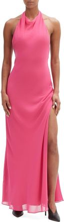 Bardot Similina Halter Evening Dress in Hot Pink at Nordstrom, Size 10