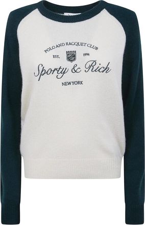 Sporty & Rich Mujer, Jerseys, Blanco, Talla: M